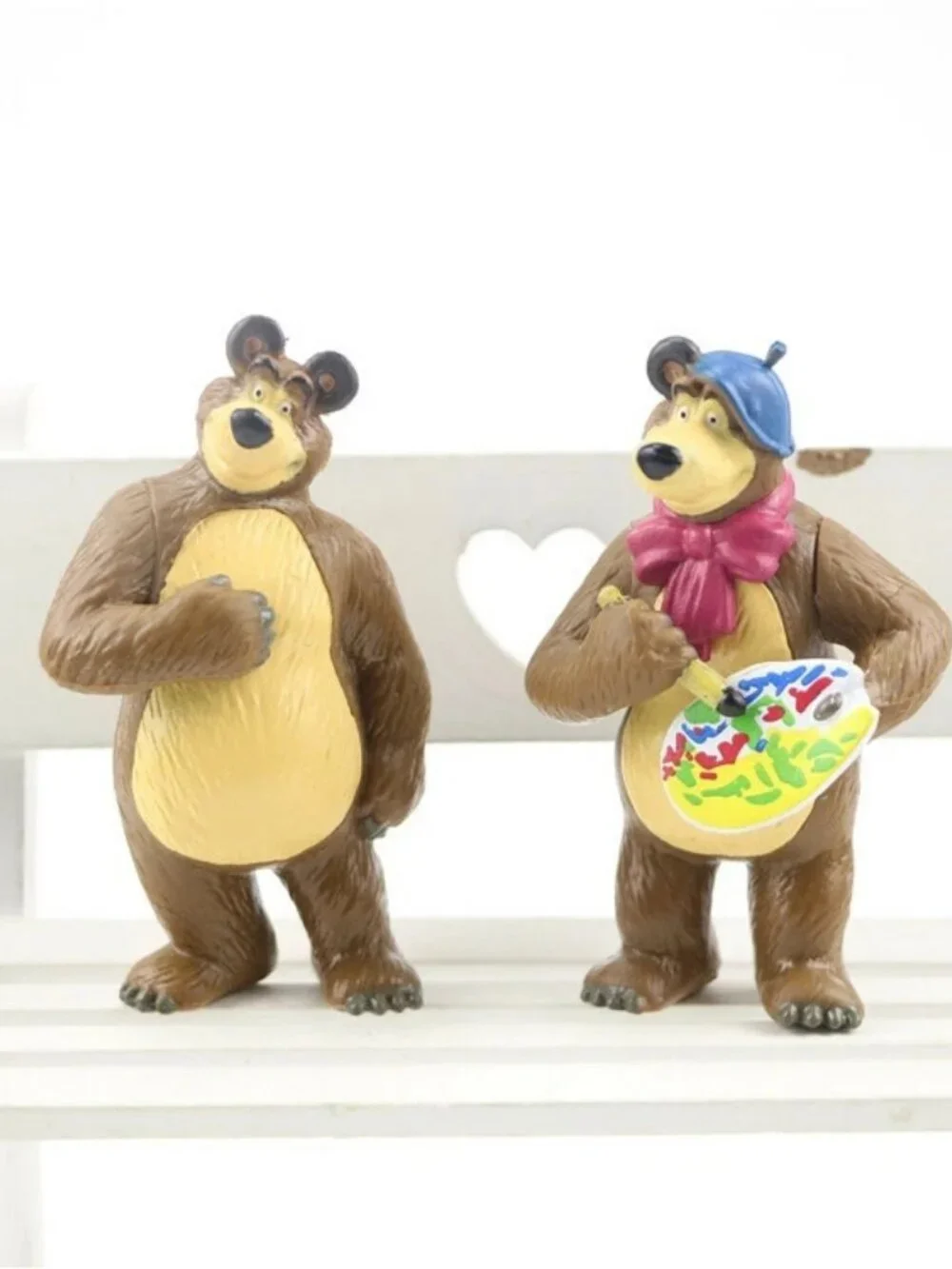 Masha And The Bear Masha Bear 10 PCS Action Figures Toy Dolls Gift Cake Topper